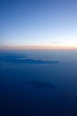 Fototapeta na wymiar Aerial view of Elba island