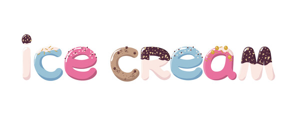 ICE CREAM LETTERS