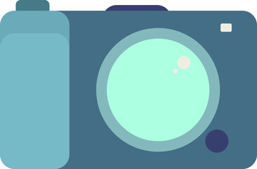 Travel camera. Flat design. EPS10