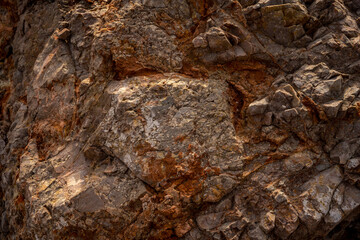 Stones texture nature photo. Rock background. Mountain close-up. Mountain texture.
