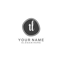 TL beautiful Initial handwriting logo template
