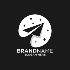 Paper Plane Logo Design Template Inspiration, Vector Illustration. 
