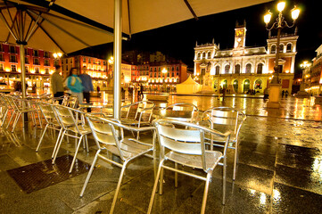 Night view of Valladolid, Spain