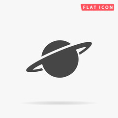 Jupiter Planet flat vector icon