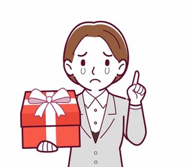 新人の会社員の女性