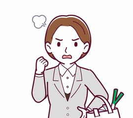 新人の会社員の女性