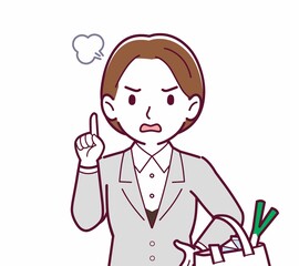 新人の会社員の女性