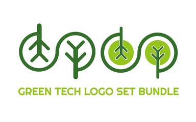 green leaf plant logo concept design vector illustration