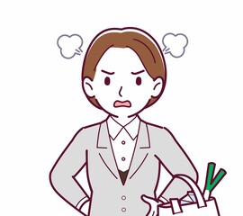 新人の会社員の女性