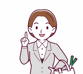 新人の会社員の女性