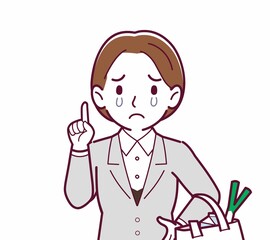 新人の会社員の女性