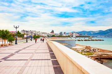 Obraz premium Embankment in Novorossiysk city, Russia