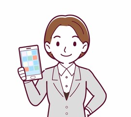 新人の会社員の女性