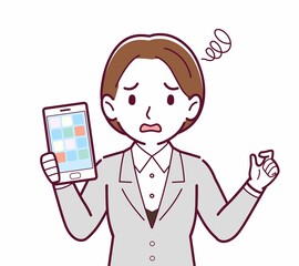新人の会社員の女性