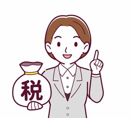 新人の会社員の女性
