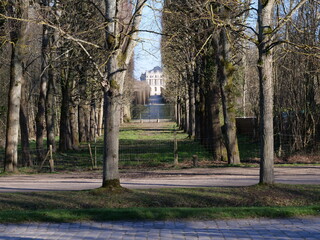 A view on the Versailles palace, the 6th march 2021.