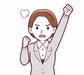 新人の会社員の女性