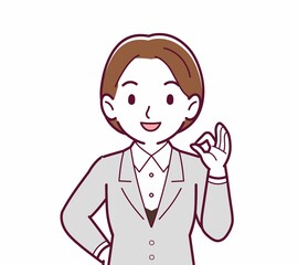 新人の会社員の女性