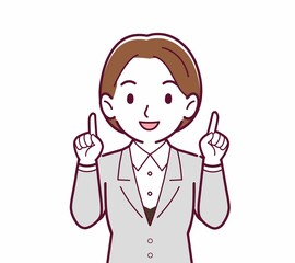 新人の会社員の女性