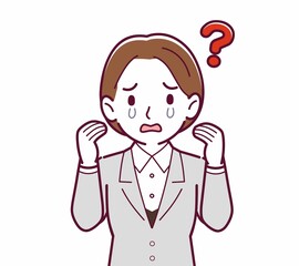 新人の会社員の女性