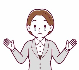 新人の会社員の女性