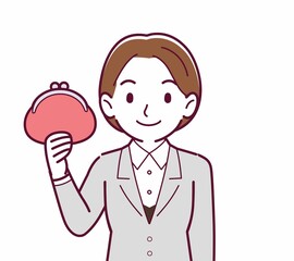 新人の会社員の女性