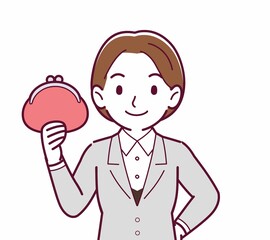 新人の会社員の女性