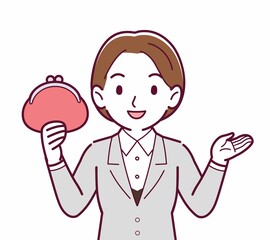 新人の会社員の女性