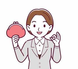 新人の会社員の女性