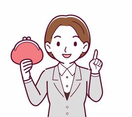新人の会社員の女性
