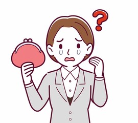 新人の会社員の女性