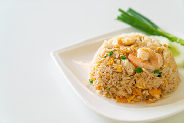 shrimps and crab fried rice