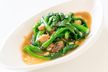 stir-fried salted fish with Chinese kale