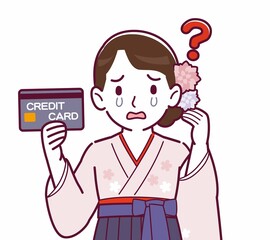 羽織袴を着た女性