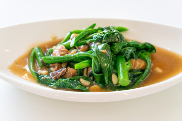 stir-fried salted fish with Chinese kale