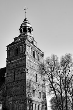 Belfry of the Gothic church in Osno