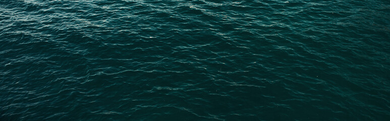 top view of wavy water surface, banner