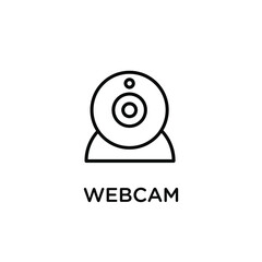webcam line outline icon design