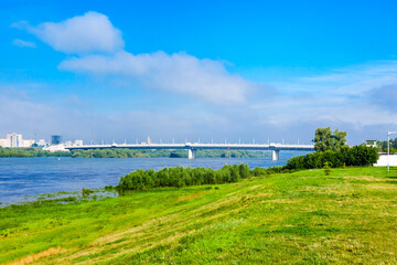 Fototapeta premium Metro Bridge in Omsk