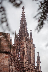 Fototapeta na wymiar Barcelona. Gothic quarter of Barcelona. Catalonia. Spain, 2021