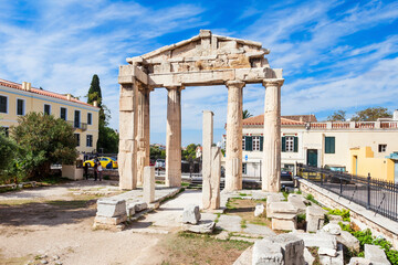 Fototapeta na wymiar Athena Gate, Roman Agora