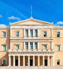 Fototapeta na wymiar The Hellenic Parliament building