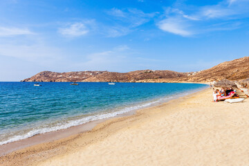 Obraz premium Mykonos island beach, Greece