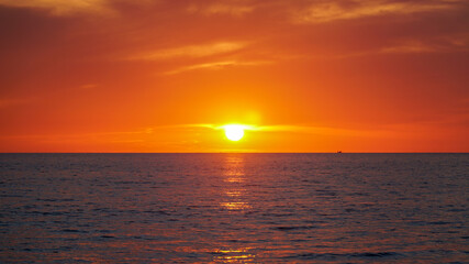 Fototapeta na wymiar Sunset on Kata Beach on Phuket