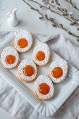 Easter holiday. Sweet home made easter cookies