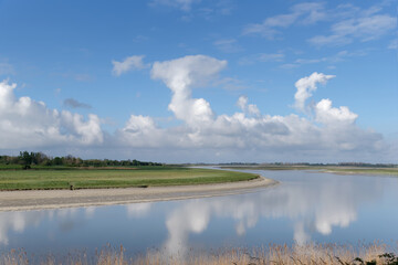  Sienne river in the Cotentin coast