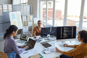 Creative IT Development Team in Office