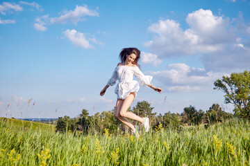 girl in the field