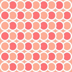 Simple pattern. Circle pattern. Seamless background. Fish scale pattern. Abstract geometric background in a marine theme.
