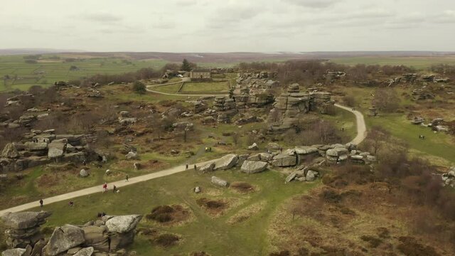 Brimham rocks yorkshire England tourist attraction